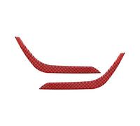 LUOWEINA 1 par de párpados de faros de coche ceja Compatible for Toyota Tundra 2014-2021 cubierta embellecedora decorativa de faros Párpados para faros de coche(Carbon Fiber Red)