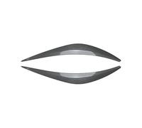 LUOWEINA 2 piezas de pegatina embellecedora de luz delantera for faro, párpado, cubierta de lámpara for cejas, Compatible for Infiniti, Q50 2014-2023 Párpados para faros de coche(Carbon Fiber Look)