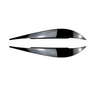 LUOWEINA 2 uds ABS cejas for faro párpado ángulo ojo Compatible for 4 Series F32 F33 F36 F82 F83 M4 420d 420i 425d 430i 435i 2013-2021 Párpados para faros de coche(Gloss Black)