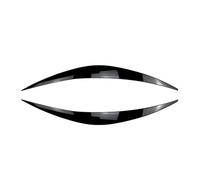 LUOWEINA 2 uds ABS cejas for faro párpado faro 3D pegatinas embellecedoras Compatible for Hyundai, I30 PD I30 MK3 1.4GDI 1.4TGDI 2017-2020 Párpados para faros de coche(Gloss Black)