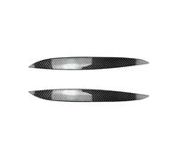 LUOWEINA 2 uds ceja for faro de coche cubierta de párpados embellecedor pegatina llamativa accesorios de coche Compatible for Volkswagen, Golf 4 Mk4 R32 TDI TSI FSI Párpados para faros de coche(Carbon