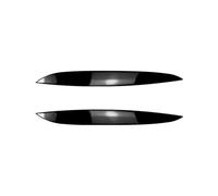 LUOWEINA 2 uds ceja for faro de coche cubierta de párpados embellecedor pegatina llamativa accesorios de coche Compatible for Volkswagen, Golf 4 Mk4 R32 TDI TSI FSI Párpados para faros de coche(Glossy