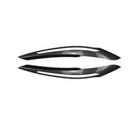 LUOWEINA 2 uds ceja for faro de coche párpados cubierta embellecedora decorativa for serie 1 F20 F21 versión avanzada 2011 2012 2013 2014 Párpados para faros de coche(Carbon Fiber Black)