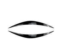LUOWEINA 2 uds cejas for faro párpado Compatible for Hyundai, I30N n-line RS rendimiento activo 2017 2018 2019 2020 pegatinas 3D Tuning ABS brillante Párpados para faros de coche(Gloss Black)
