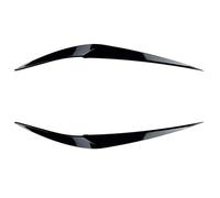 LUOWEINA 2 uds Compatible for X1 F48 F49 2015 2016-2022 tapas de párpados de faros ABS Kit de carrocería de plástico accesorios de alerón Párpados para faros de coche(Glossy Black)