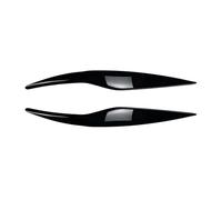 LUOWEINA 2 uds faro delantero ceja párpado cubierta de luz frontal tira for cejas Compatible for Ford, Fiesta MK6 2008 2009 2010 2011 2012 Párpados para faros de coche(Carbon Fiber Look)