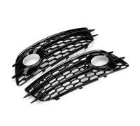 LUOWEINA 2 uds luz antiniebla delantera for coche cubierta de rejilla de panal lámpara antiniebla parrilla Compatible for A4 B8 s-lines S4 parachoques 2008-2012 8K0807681C 8K0807682C Rejilla de parach