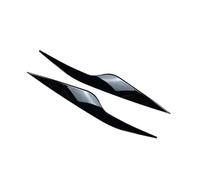 LUOWEINA 2 uds párpados de coche cejas for faro decoración embellecedor Compatible for Ford, Focus MK2 C307 2008 2019 2010 Párpados para faros de coche(Glossy Black)