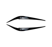 LUOWEINA 2 unids/par faro de coche ceja párpado cubierta decoración embellecedor for X3 X4 G01 G02 2018 2019 2020 2021 plástico ABS Párpados para faros de coche(Glossy Black)