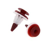 LUOWEINA 50 Uds sujetadores placa protectora automática 10mm, remaches plástico, retenedores Clip fijo Compatible for Nissan Clip de moldura del paso de rueda(1)