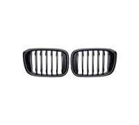 LUOWEINA ABS Auto coche capó delantero rejillas parachoques parrilla carreras parrillas Compatible for X3 X4 G01 G02 G08 2018-2020 Rejilla de parachoques delantera para coche(Matte Black)