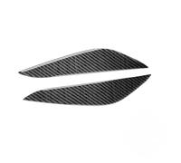 LUOWEINA Ceja del párpado del faro delantero for modelo Y 2020+ modelo 3 2017-22, cubierta, Pegatinas for Coche Exterior Párpados para faros de coche(Black Carbon Fiber)