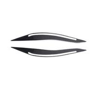 LUOWEINA Ceja for faro de coche, embellecedor de párpados, cejas, tapas de párpados, cejas ABS, fibra de carbono, Compatible for 5 Series F10 F18 520li 525 2011-2017 Párpados para faros de coche(14-17