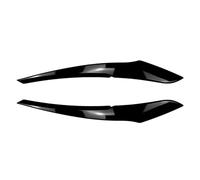 LUOWEINA Ceja for faro de coche, lámpara de párpado, cejas claras Compatible for F20 F21 1 Series 116i 118i 120i 125i 2011-2014 Párpados para faros de coche(Type A Gloss Black)