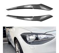 LUOWEINA Ceja for faro de coche, párpado Compatible for F20 F21 1 Series 116i 118i 120i 125i 2011-2014, lámpara de fibra de cejas claras Párpados para faros de coche(Carbon Fiber)
