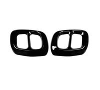 LUOWEINA Embellecedor cubierta punta silenciador tubo escape, Compatible for, GLA clase H247 2020 cubierta decorativa para escape de vehículo(Black)