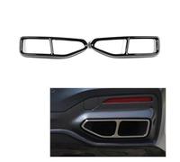 LUOWEINA Embellecedor cubierta salida tubo silenciador trasero, Compatible for, G11 G12 7 Series 2019-2023 cubierta decorativa para escape de vehículo(Black)