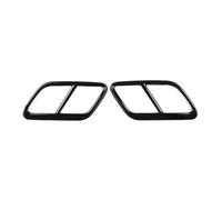 LUOWEINA Embellecedor cubierta salida tubo silenciador trasero, Compatible for Land, Rover Range Velar 2017-2021 cubierta decorativa para escape de vehículo(Black)