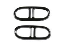 LUOWEINA Embellecedor cubierta tubo silenciador cola escape coche, Compatible for, GLA GLB 2020 2021 cubierta decorativa para escape de vehículo(Black)