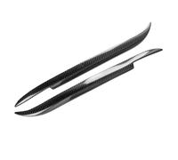 LUOWEINA Embellecedor de cejas for faros delanteros de fibra de carbono for Serie 5 E39 1997-2003 525i 528i 530i 540i 4 puertas Párpados para faros de coche