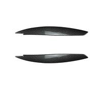 LUOWEINA Embellecedor de cejas for faros delanteros de Serie 1 E81 E82 E87 E88 2004-2011, cubierta de lámpara de faro con apariencia de párpado de fibra de carbono Párpados para faros de coche(Carbon