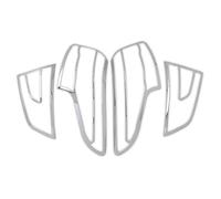 LUOWEINA Embellecedor de cubierta de lámpara de luz trasera Ar, apto for Qashqai, J11 2014 2015 2016, embellecedores de bisel de luz trasera de coche cromado C, accesorios exteriores Protector de luz