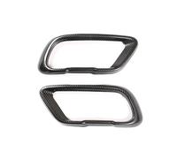 LUOWEINA Embellecedor piezas cubierta salida tubo silenciador trasero 2 uds, Compatible for, X5 G05 X6 G06 X7 G07 2019-2021 cubierta decorativa para escape de vehículo(Carbon Texture)