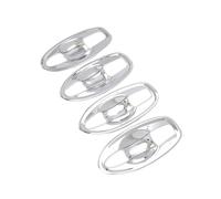 LUOWEINA Etiqueta engomada de los adornos la taza cubierta del cuenco manija puerta lateral, apto for Nissan, Rogue X-TRAIL 2014-2020, accesorios cromados for coche protector manija puerta coche