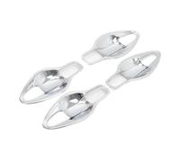 LUOWEINA Etiqueta engomada del ajuste de la taza cuenco manija puerta lateral, apta for Nissan, Murano 2015-2022, accesorios cromados cubierta exterior coche protector manija puerta coche