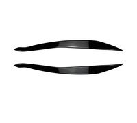 LUOWEINA Faro ceja párpado Compatible for 5 Series F10 F11 F18 535i 525i 520i 530i lámpara de coche cejas claras 11-17 Accesorios Párpados para faros de coche(Gloss Black 15-17)