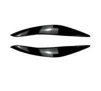 LUOWEINA Faro ceja párpado Compatible for 5 Series F10 F11 F18 535i 525i 520i 530i lámpara de coche cejas claras 11-17 Accesorios Párpados para faros de coche(Gloss Black 11-14)