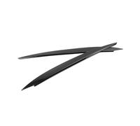 LUOWEINA Faro de coche, párpados, cejas delanteras, pegatinas ABS, adornos izquierdo y derecho for Volkswagen, Compatible for VW, Golf GTi TDi MK7 2014 2015 2016 Párpados para faros de coche(Black)