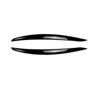LUOWEINA Faro delantero de coche, lámpara de párpado, cejas claras, fibra de carbono negra brillante, Compatible for Serie 3 E92 E93 2006-2009, accesorios Párpados para faros de coche(Gloss Black)