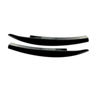 LUOWEINA Faro delantero del coche Ceja Párpado Luz Cejas Compatible for Volkswagen, Compatible for VW, Scirocco R GTS 2008-2017 Negro brillante Auto ABS Párpados Párpados para faros de coche(Gloss Bla