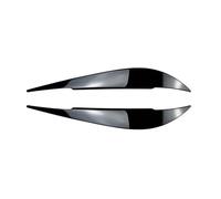 LUOWEINA Faro delantero Párpados Cejas Faro Tapa del ojo Compatible for F32 F33 F36 4 Series 2014 2015 2016 217 2018 2019 2020 Cubierta Trim Etiqueta Styling Molduras Párpados para faros de coche(Blac