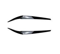 LUOWEINA Faro párpado faro ceja Compatible for serie 5 2017-2021 G30 G31 G38 F90 M5 540i 525i 530i embellecedor capós de lámpara delantera Párpados para faros de coche(Glossy Black)