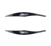 LUOWEINA Fibra de carbono faro de coche ceja párpado embellecedor cejas párpados tapas Compatible for Serie 3 E90 E91 320i 330i Sedan Touring 2005-2012 Párpados para faros de coche(Carbon Fiber)