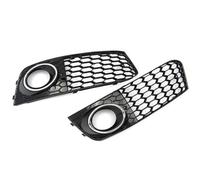LUOWEINA Luz antiniebla de malla de nido de abeja, rejilla de ventilación abierta, cubierta de entrada, piezas de coche Compatible for A4 B8 2009 2010 2011 2012 Rejilla de parachoques delantera para c
