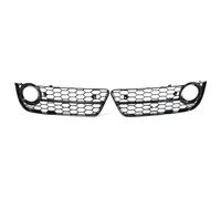 LUOWEINA Parachoques delantero del coche Luz antiniebla Lámpara Parrilla Parrilla Cubierta Malla Panal Hex Compatible for A5 Coupe Sportback 2008-2011 Compatible for Cabriolet 2010-2011 Rejilla de par