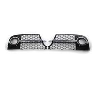 LUOWEINA Parrilla ABS for luz antiniebla delantera de coche, Compatible for TT MK2 s-line TTS 2011-2014 8J0807681KT94 8J0807682KT94 Rejilla de parachoques delantera para coche(Chrome)