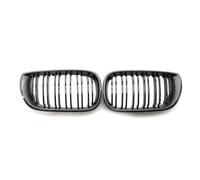 LUOWEINA Parrilla central delantera, Compatible for E46 Saloon 4 puertas 3 Series 320i 325Xi 330Xi 2002-2005 Rejilla ancha for capó Rejilla de parachoques delantera para coche(Carbon Fiber)