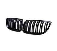 LUOWEINA Parrilla de parachoques delantero, Compatible for E92 E93 M3 2006-2009, rejilla de doble línea negra brillante, pieza de repuesto de rejillas de carreras de estilo de coche Rejilla de paracho