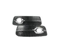 LUOWEINA Parrilla de Parachoques Delantero de Coche, Compatible for Q5, S-line 2009-2012, Rejilla de lámpara antiniebla, Cubierta Protectora de Faros, Marco de capó de lámpara automática, Luces antini