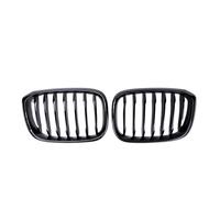 LUOWEINA Parrilla de parachoques delantero de coche, Compatible for X3 X4 G01 G02 2018-2021, parrillas de carreras, listón único, accesorios de repuesto negros brillantes for coche Rejilla de parachoq