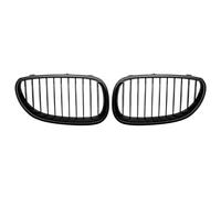 LUOWEINA Parrilla delantera de coche, parrilla de carreras, rejilla de listón único Compatible for serie 5 E60 E61 M5 520I 535I 550I 2004-2009 Rejilla de parachoques delantera para coche(Matte Black)