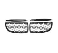 LUOWEINA Parrilla delantera de coche, parrillas estilo diamante, parrilla de carreras Compatible for E90 E91 323I 328I 335I 330I 325I 3 Series 2005-2008 Rejilla de parachoques delantera para coche(Bla