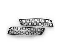 LUOWEINA Parrilla Delantera del Coche, Compatible for A3, 8P 2009-2013, Cubierta Negra cromada, moldura, Parrilla de Panal, luz antiniebla Rejilla de parachoques delantera para coche(Chrome black)