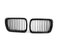 LUOWEINA Parrilla deportiva delantera for coche, Compatible for E36 318i 323i 1997 1998 1999 Rejilla de parachoques delantera para coche(Gloss Black)
