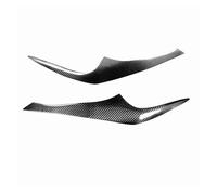LUOWEINA Pegatina for ceja de faro delantero Compatible for Hyundai, Tiburon Coupe 2003-2008, cubierta de lámpara de fibra de carbono real, párpado del faro, embellecedor de faro Párpados para faros d