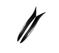 LUOWEINA Pegatina for cejas de faros delanteros Compatible for Mazda, RX-8 RX8 2009-2012, fibra de carbono real, embellecedor de párpado de faro delantero, cubierta de lámpara de faro delantero Párpad